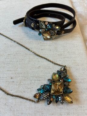 Chloe + Isabel Sunset on the Seine Necklace Bracelet Set Retired $100 Retail